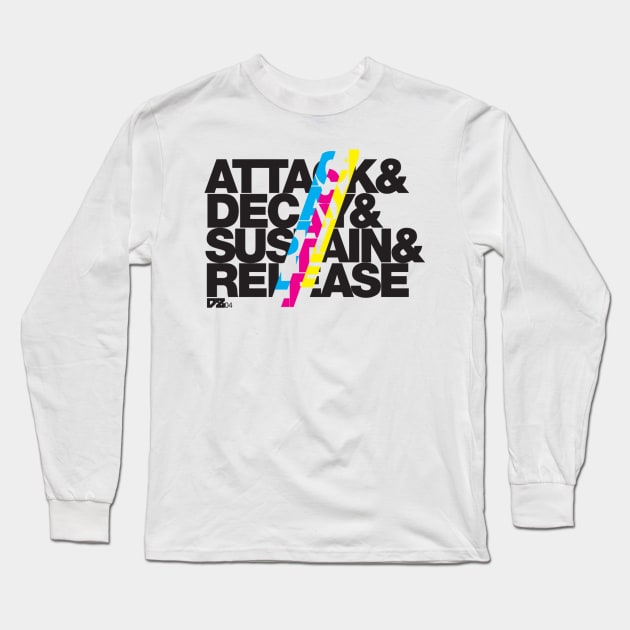 DZ04 - ADSR///CMYK Long Sleeve T-Shirt by mattdezine